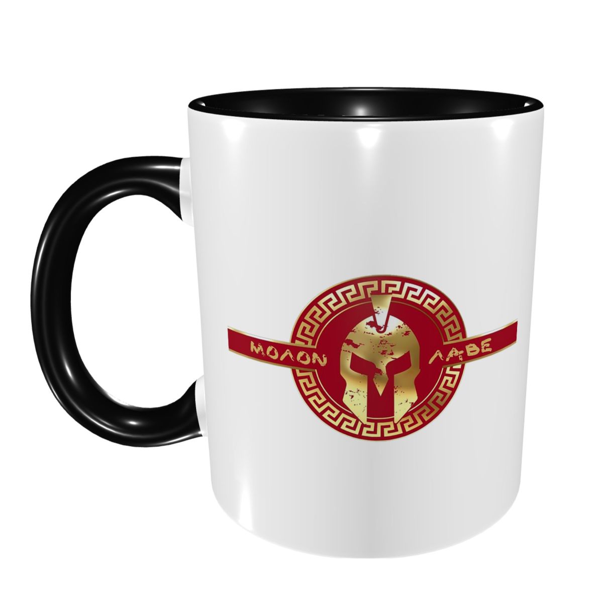 Coffee Tea Name - Kubek z logo hełmu Spartan Warrior,