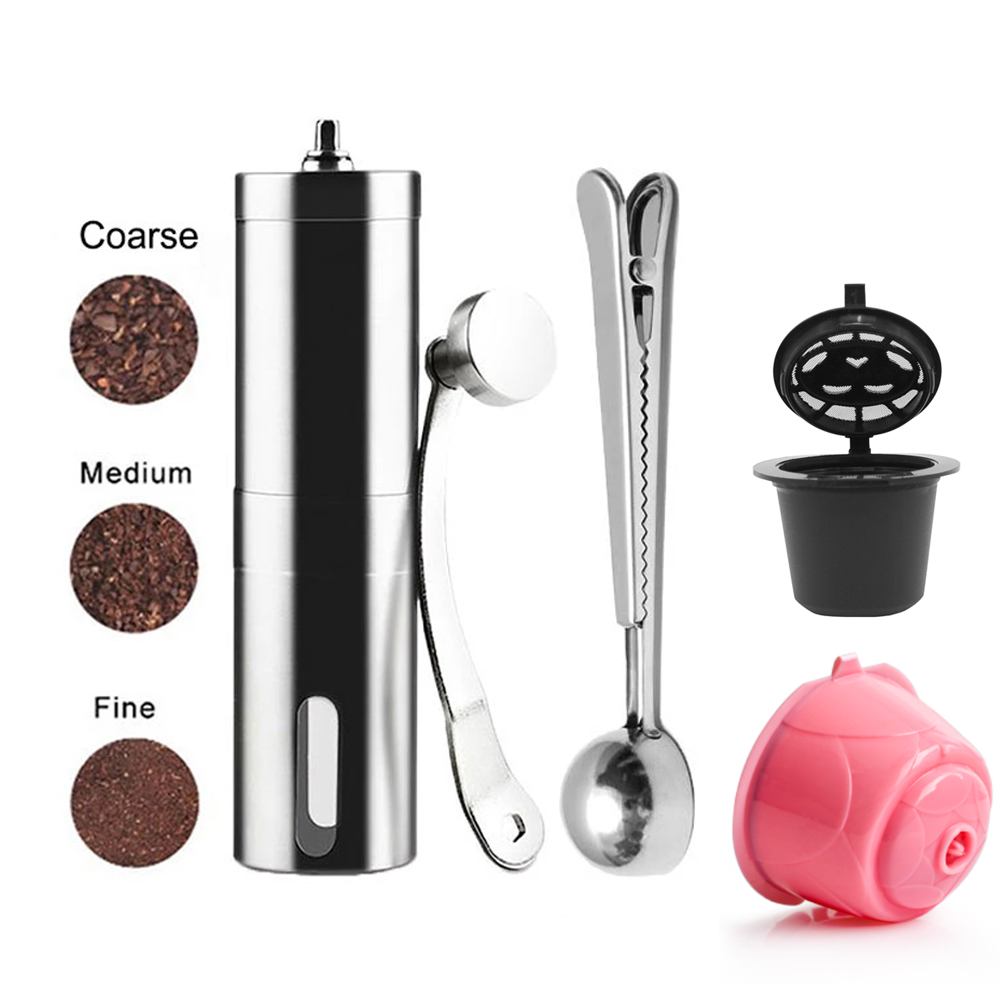 Burr Hand Grinder - Mini Młynek do Kawy Ze Stali