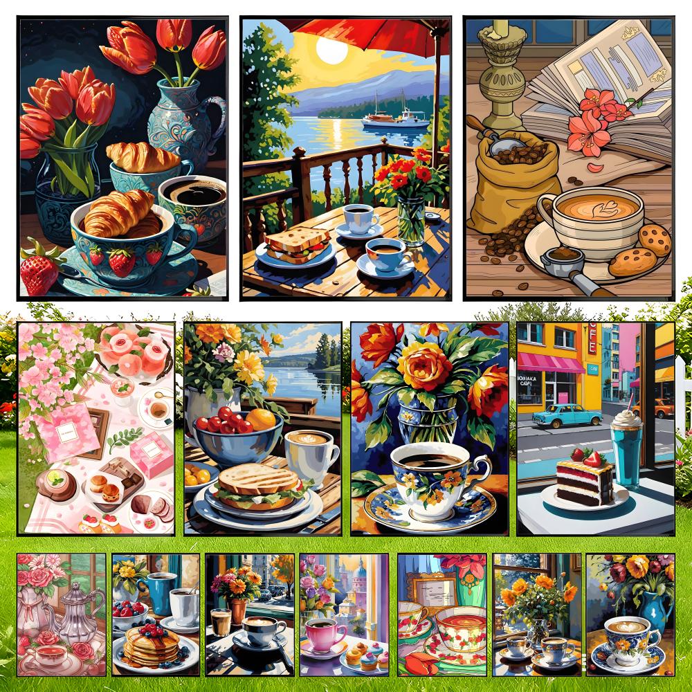 Plakat z motywem filiżanki kaw – Coffee Tea Images recenzja i cena
