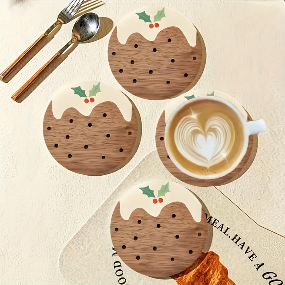 Drewniane Podkładki Pod Kubki  – Coffee Tea And Sugar Set recenzja i cena