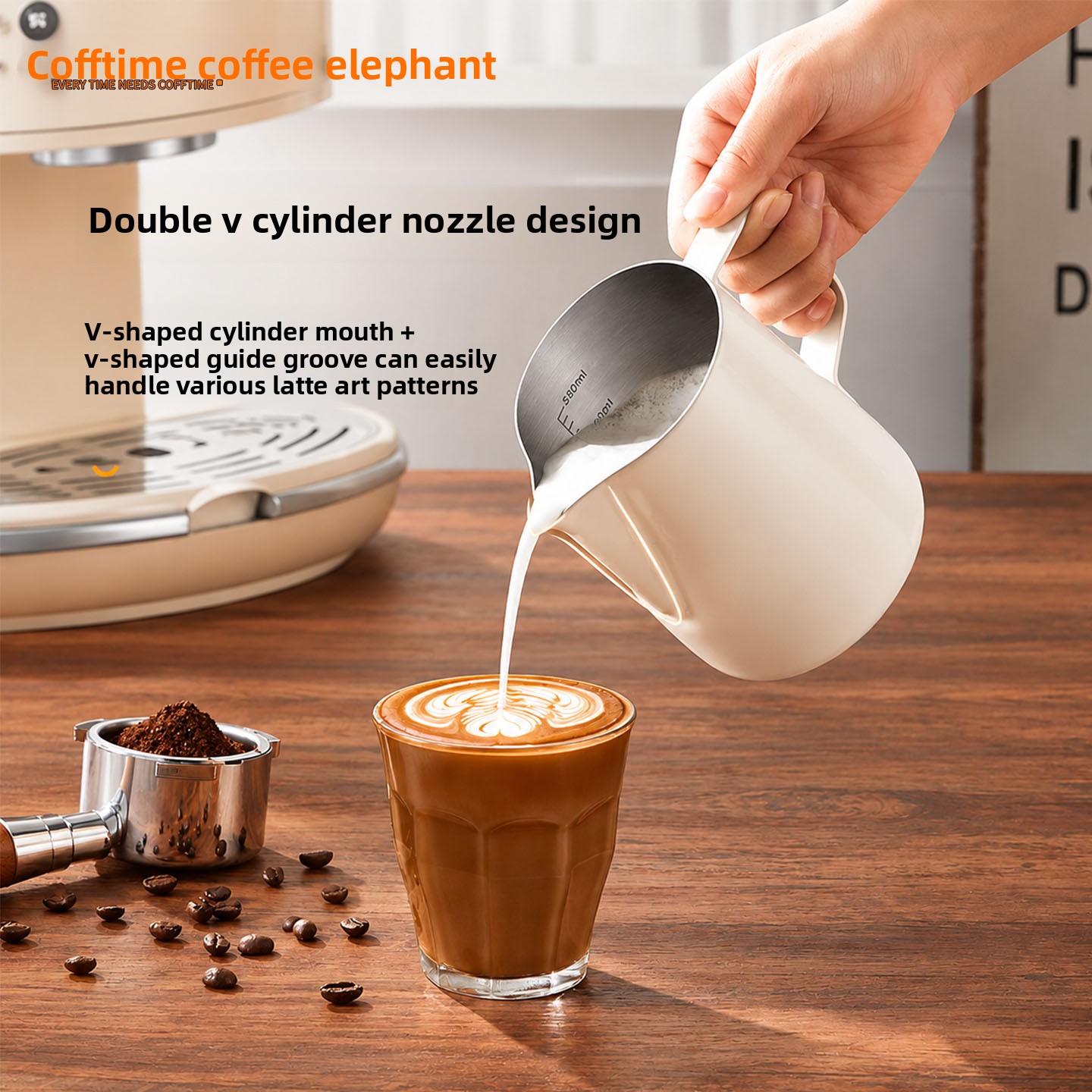 350/550 ml – dzbanek do mleka  – Barista Milk Jug recenzja i cena